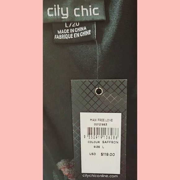 CITY CHIC Plus Size Floral Lace Off Shoulder Maxi dress. 2X-3X - Picture 12 of 16